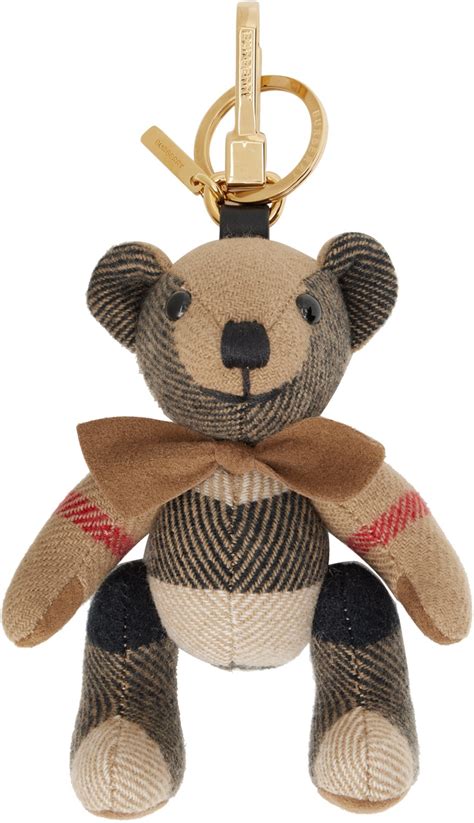 burberry bear charm replica|Thomas Bear Charm with Bow Tie in Archive beige .